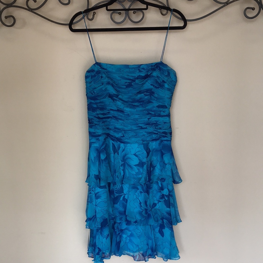 vtg NWT Zola Ice silk mini dress size 8 tropical